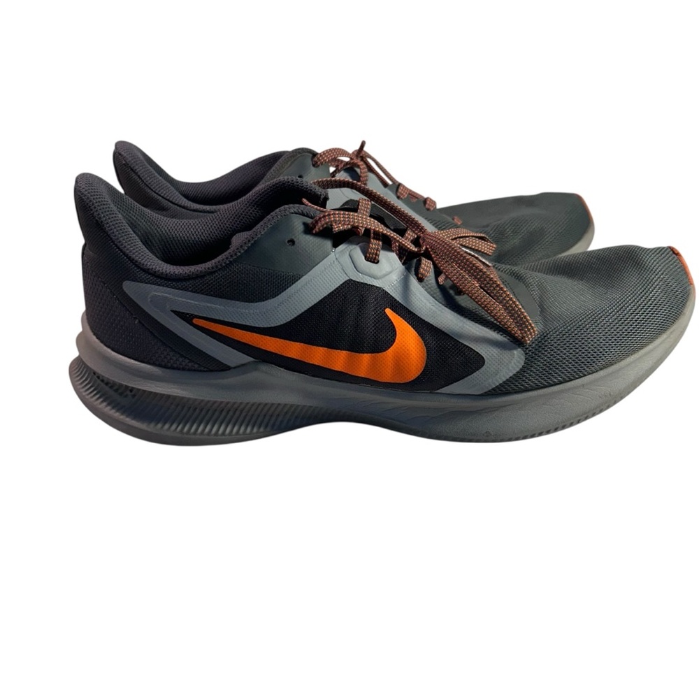 Nike Downshifter 10 Men’s Athletic Running Sneakers Black Iron Grey US 11.5 Used - Picture 4 of 8